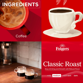 Folgers Coffee Singles Classic Roast Coffee Bags, 38 Count